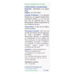 Ladrôme Huile Essentielle Cardamome Bio 5ml