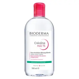 Bioderma Créaline H2O TS Eau Micellaire Peaux Sensibles Très Sèches 500ml