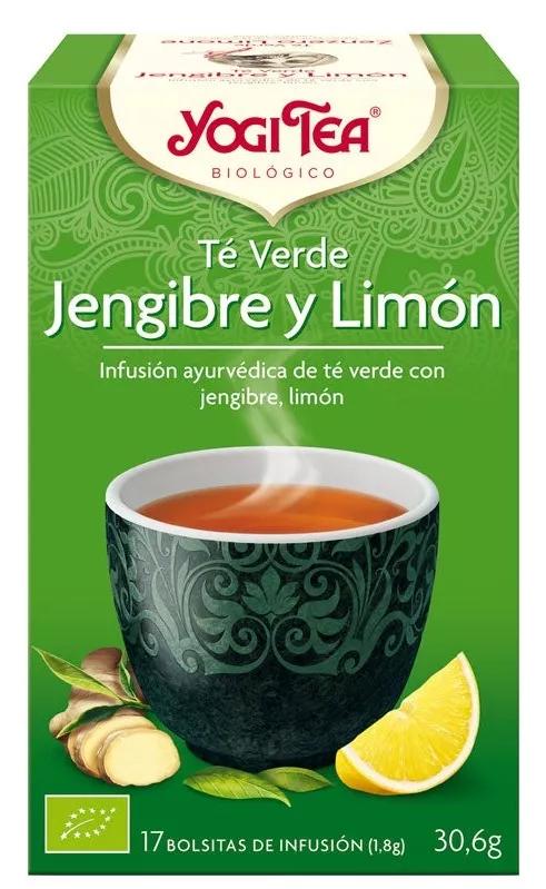 Yogi Tea Chá Verde com Gengibre e Limão 17 Saquetas