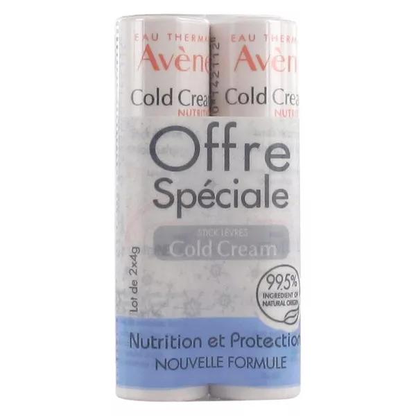 Avène Cold Cream Stick Labbra Nutriente Lotto di 2 x 4g