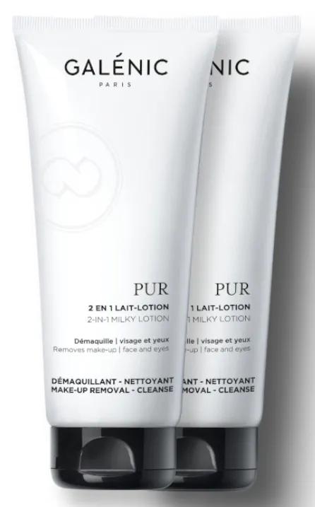 Galenic Pur 2 in 1 Cleansing Milk 2x200 ml