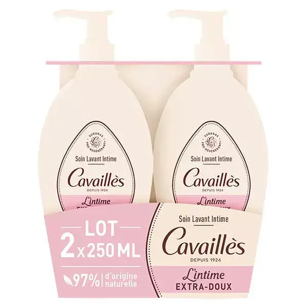 Rogé Cavailles Natural Extra-Gentle Intimate Cleansing Care 2x250ml