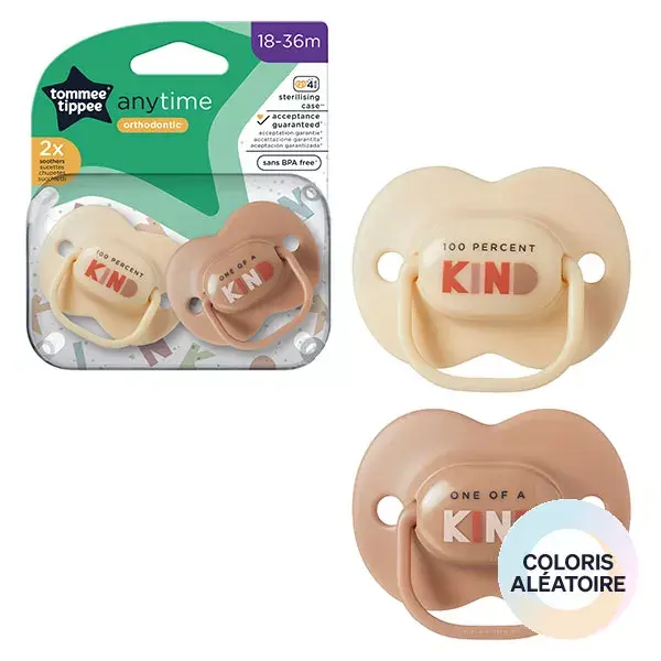 Tommee Tippee Closer To Nature Ciuccio Classico 18-36m Misto Lotto di 2