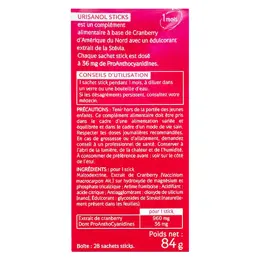 Naturactive Urisanol Cranberry Stevia 28 sachets sticks