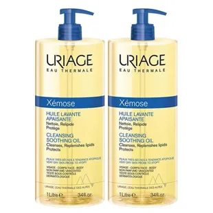 Uriage Xémose Olio Corpo Detergente Lenitivo per Pelle Secca e Atopica 1L Confezione da 2