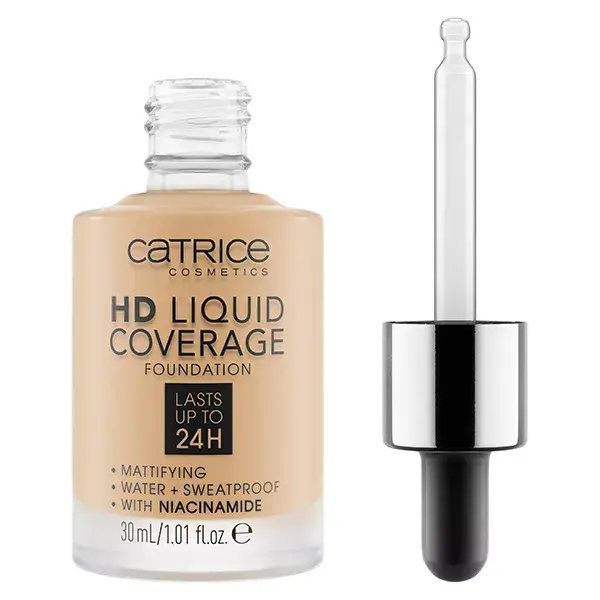 Catrice Visage HD Liquid Coverage Fond de Teint N°036 Hazelnut Beige 30ml