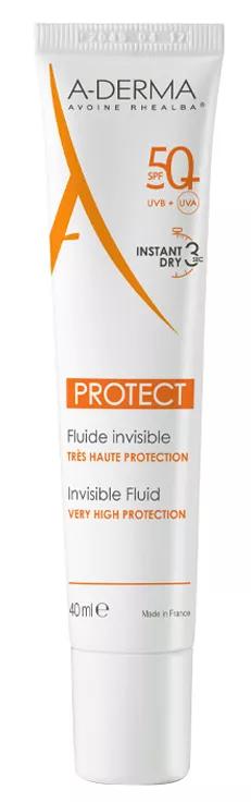 A-derma Protect Solar Fluid SPF50 Normale und Mischhaut 40ml