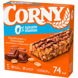 Corny Erdnuss- und Milchschokoladenriegel 6x20 gr