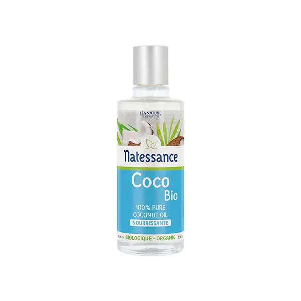 Natessance aceite de coco puro orgánico de 100% 100ml