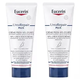 Eucerin Urea Repair Plus Crème Pieds 10% d'Urée Peaux Très Sèches Lot de 2 x 100ml 