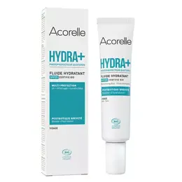 Acorelle Hydra+ Fluide Hydratant Visage SPF20 Bio 40ml