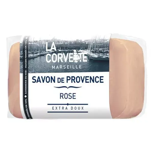 La Corvette Marseille Savon de Provence Rose Filmé 100g