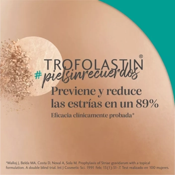 Trofolastin - Crema Antiestrías, Previene y Reduce la Formación de Estrías  - Embarazo, Adolescentes y deportistas - 250 ml (Paquete de 1)