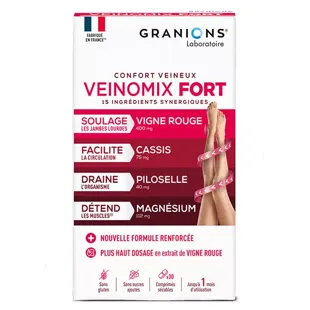 Veinomix Fort Conforto Venoso - Solliego Gambe Pesanti - 30 Compresse