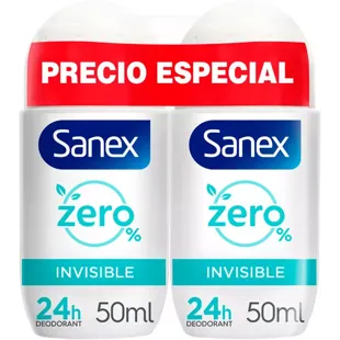 Sanex Zero% Extra Control Desodorante Roll-On 2x50 ml