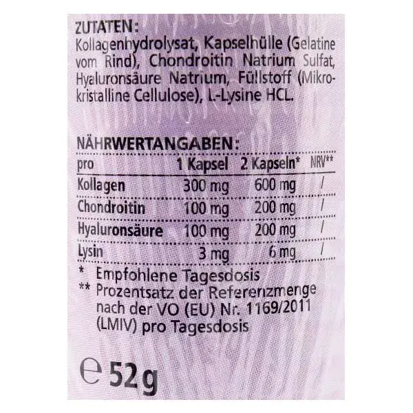 Vitamaze Collagène 600mg + Hyaluronique 60 capsules