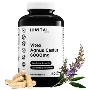 Hivital Vitex Agnus Castus 6000 mg 180 vegane Kapseln