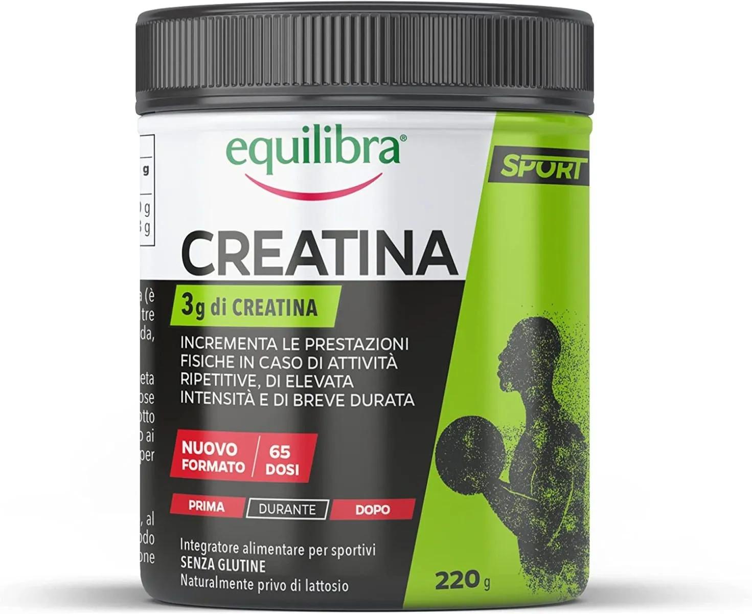 Equilibra Creatina Integratore Energia per Sportivi a Base di Creatina 220 g