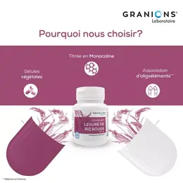 Granions Levure de Riz Rouge 150mg 30 gélules