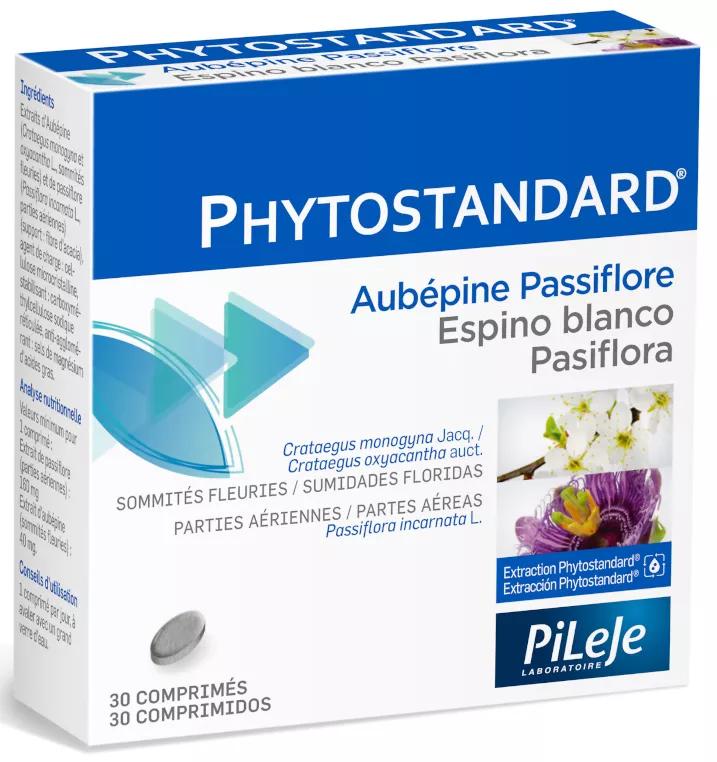 Pileje Phytostandard Hawthorn and Passionflower 30 Tablets