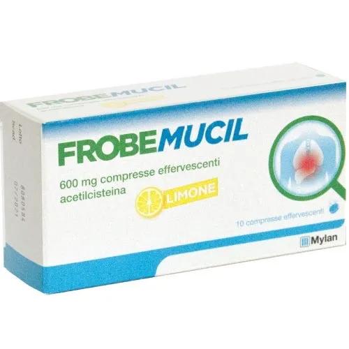 Frobemucil 600 mg Acetilcisteina 10 Compresse Effervescenti