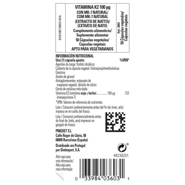Solgar Vitamine K2 100 mcg 50 c