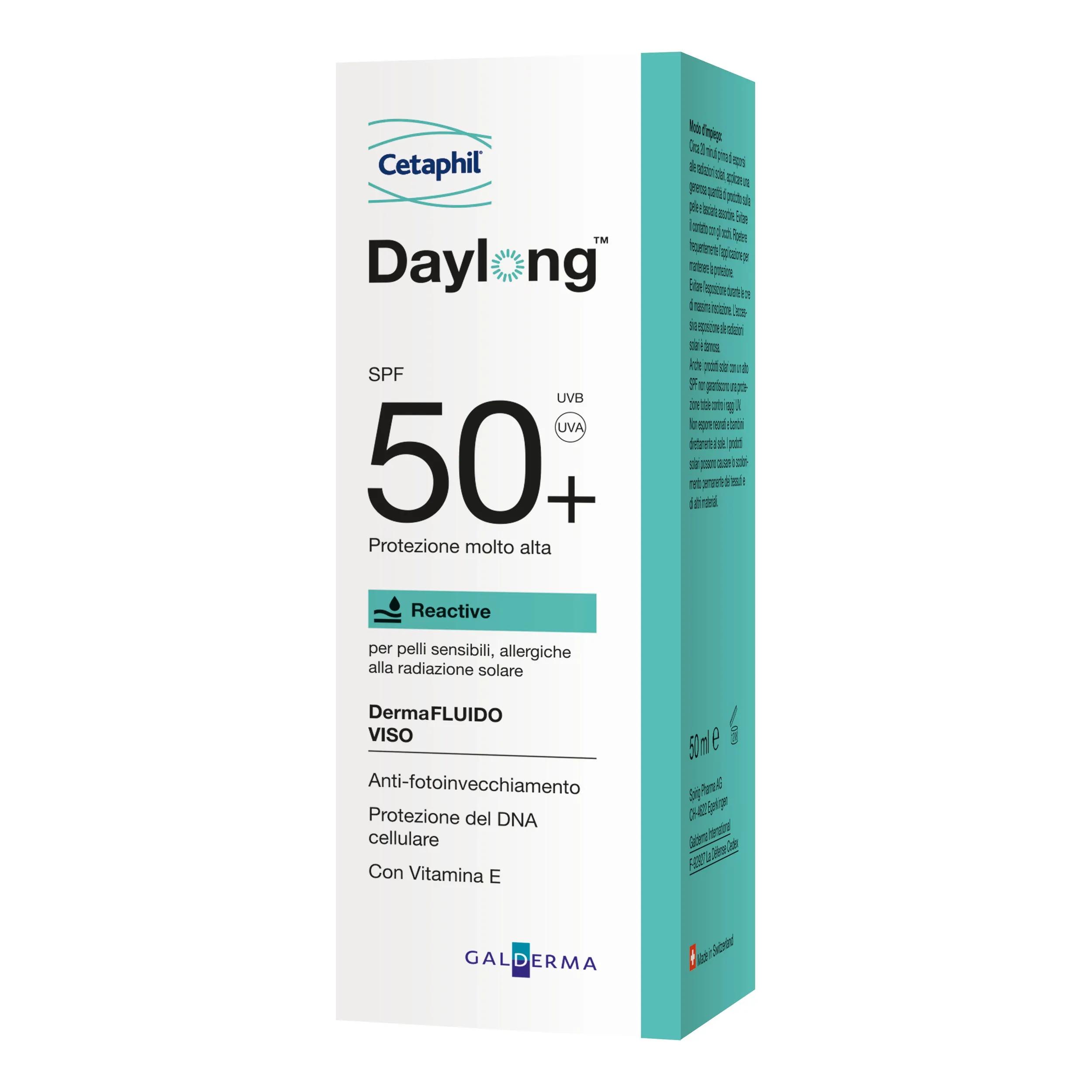 Daylong Dermafluido Solare SPF 50+ Protezione Viso 50 ml