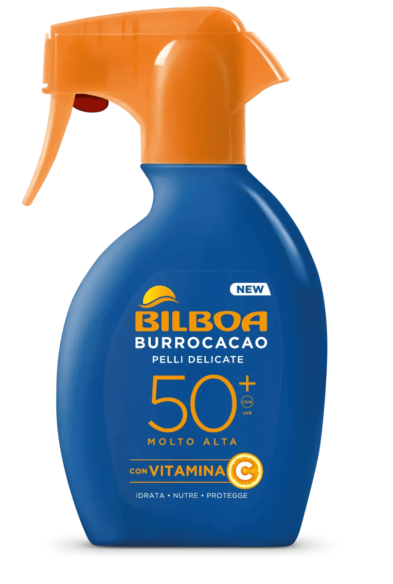 Bilboa Burrocacao Spray Trigger Solare SPF50+ 250ml