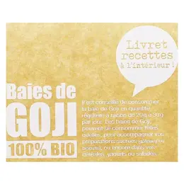 Nat & Form Écoresponsable Baies de Goji Bio 500g