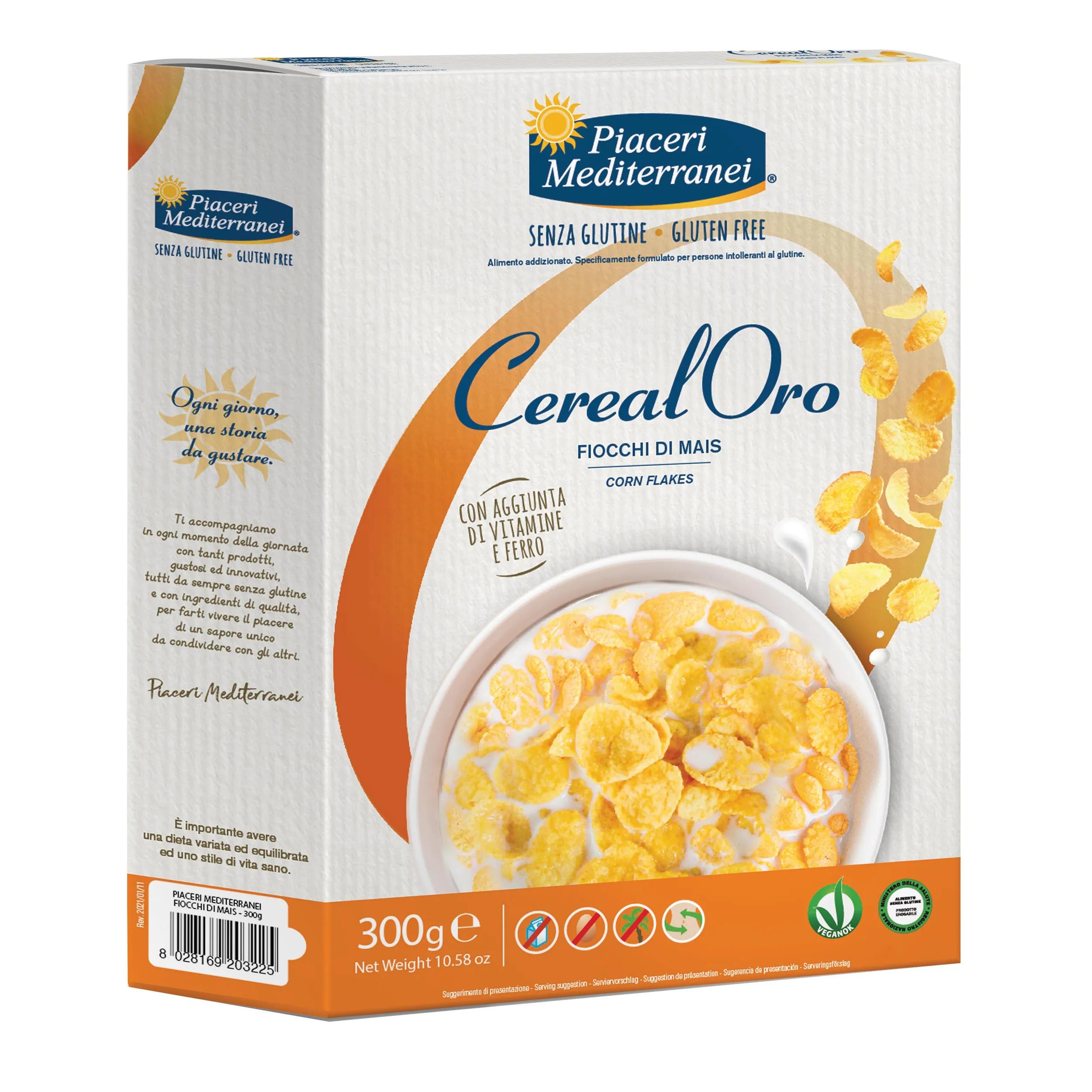 Piaceri Mediterranei CerealOro Fiocchi Di Mais Senza Glutine 300 g