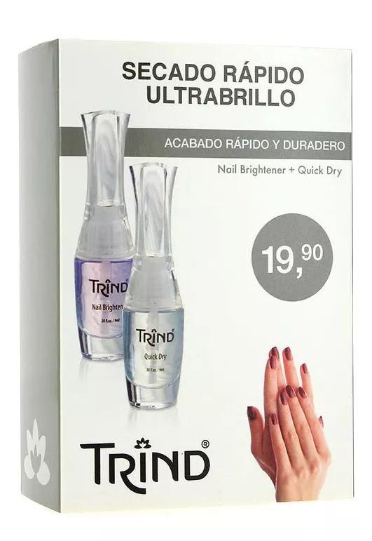 Trind Quick Dry 9ml + Nail Brightener 9 ml 