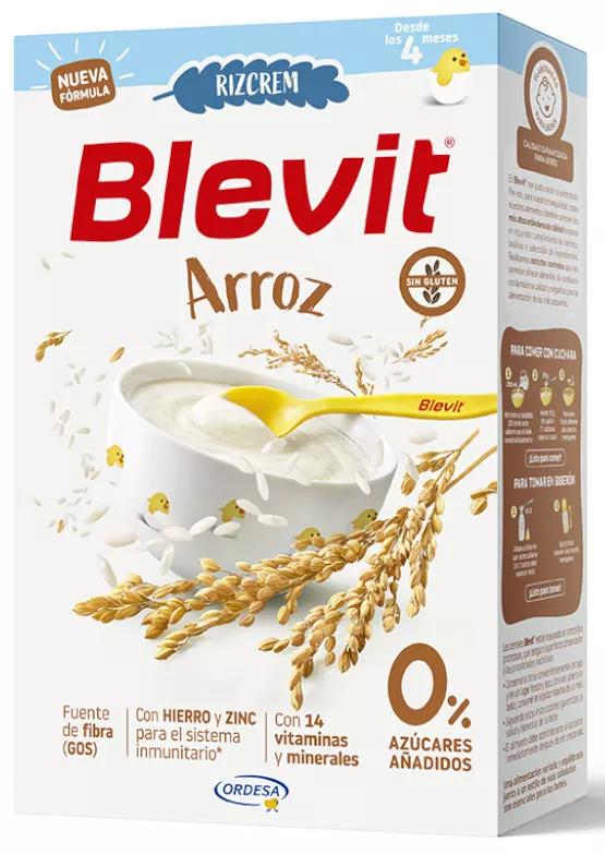 Blevit Rizcrem Crema de Arroz sin Gluten +4m 225 gr