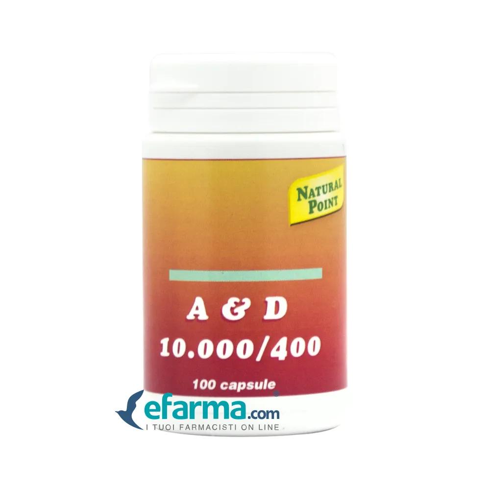 Natural Point A&D 10000/400 Integratore Vitaminico 100 Capsule