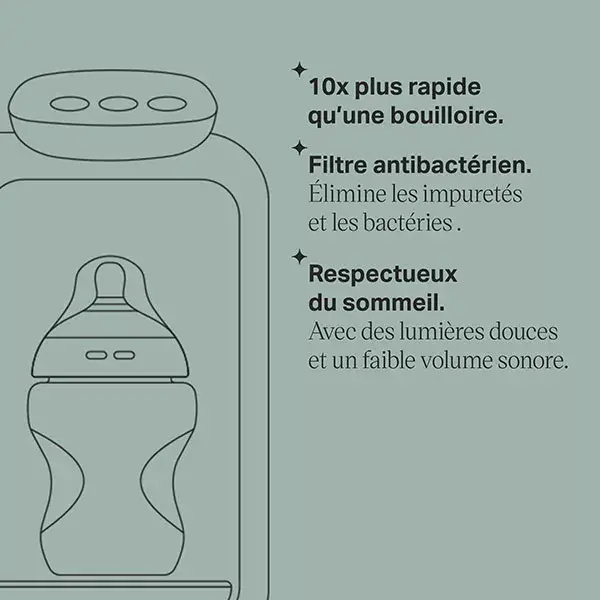 Tommee Tippee Perfect Prep Préparateur de Biberons Jour & Nuit Noir