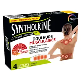 SyntholKiné Patch Chauffant Dos 4 unités