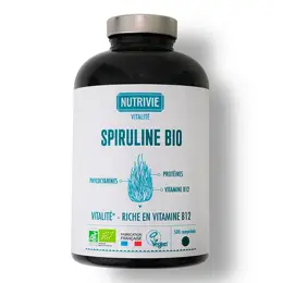 Nutrivie Spiruline Bio Fort Dosage Vitalité 500 comprimés