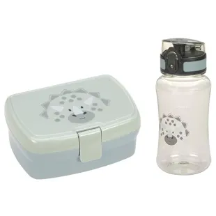 Laessig Lunch Box + Dino Green Bottle 460 ml