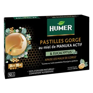 Humer Manuka Pastiglie al Miele per la Gola 16 unità