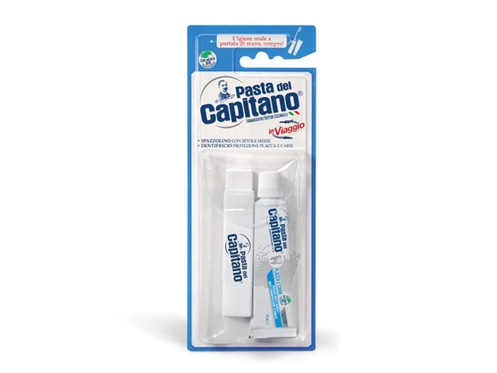 Pasta Del Capitano Kit Viaggio Igiene Orale Dentifricio e Spazzolino