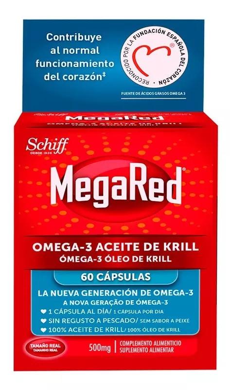 Megared Omega 3 Óleo de Krill 500 Mg 60 Cápsulas