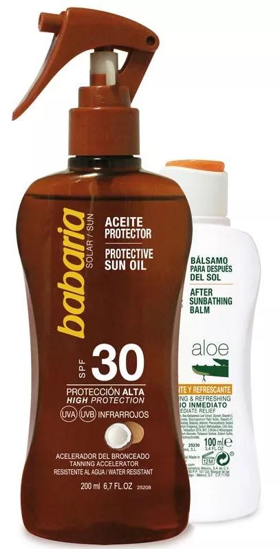 Babaria Spray Aceite Protector Solar SPF30 Coco + After Sun