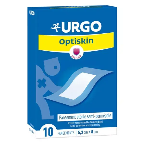 Confezione da Urgo medicazioni Optiskin 5,3 cm x 8 cm 10