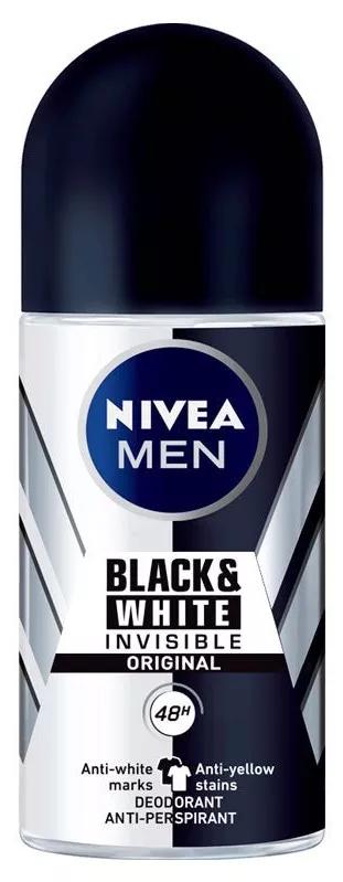 Nivea Men Desodorante Roll On Black & White Invisible 50 ml
