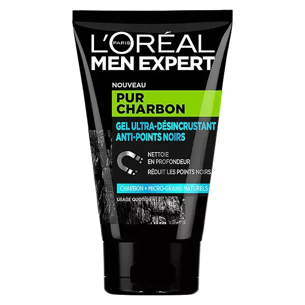 L'Oréal Men Expert Skincare Carbone Puro Gel Ultra-Disinfetante Anti-Ponti Neri 100ml