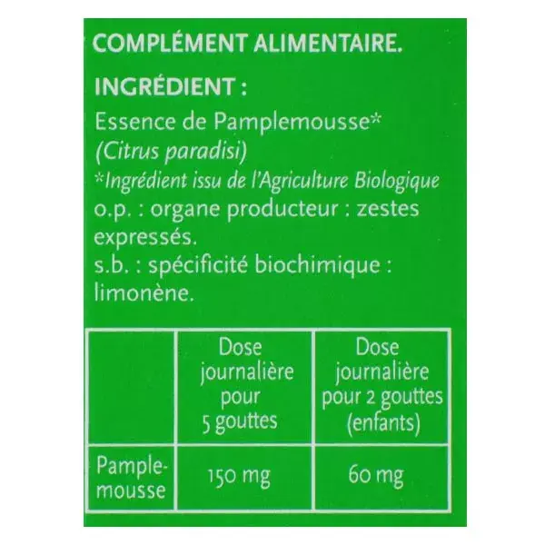PhytoSun Arom Essential Oil Grapefruit Organic 10ml