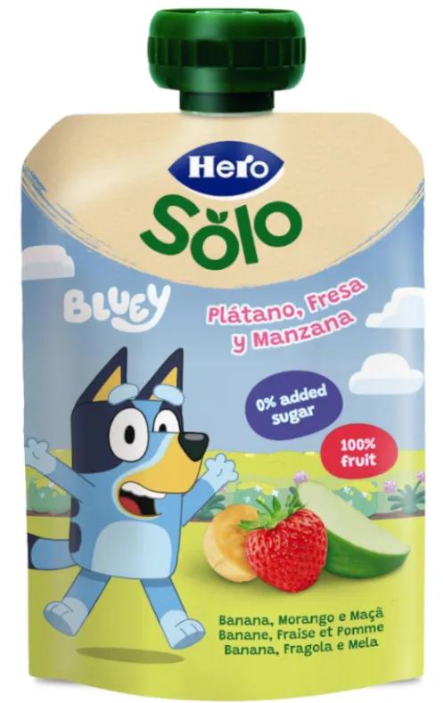 Hero Solo Banaan, Aardbei en Appel Zak +12m 100 gr