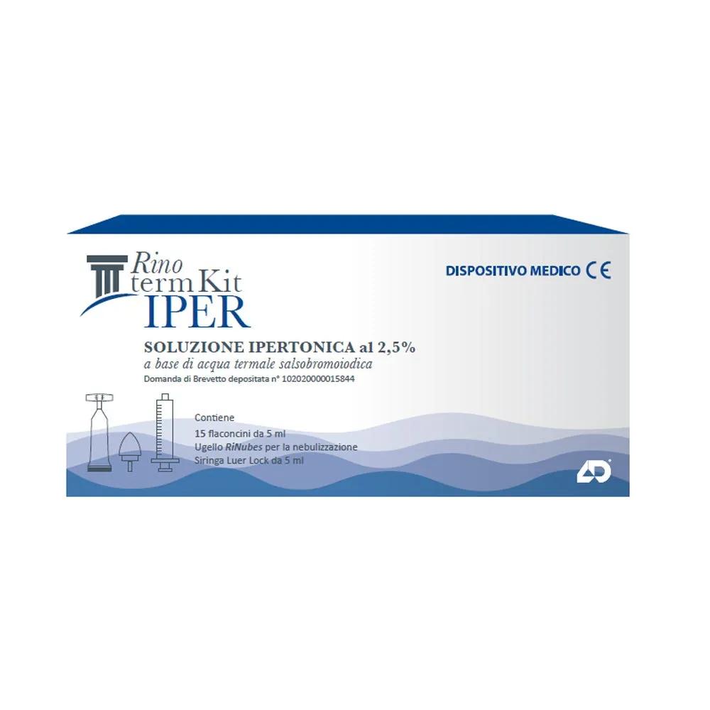 Rinoterm Kit Iper Soluzione Ipertonica Con Nebulizzatore 15 Flaconcini