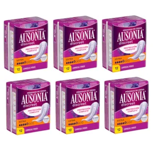Compressa Ausonia Discreet Extra Perda de Urina para Mulheres 6x12 unidades