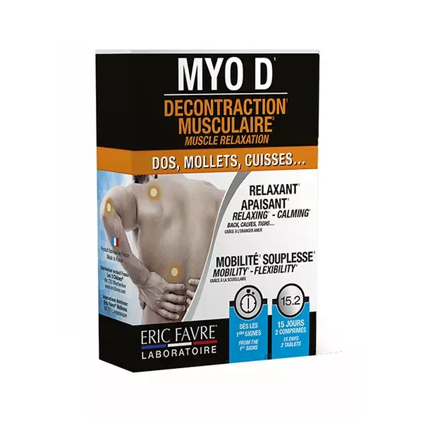 Eric Favre Confort Articulaire & Décontractant Myo D Décontraction Musculaire 30 comprimés