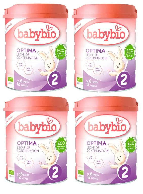 Babybio Optima 2 Continuation Lait de Vache 4x800 gr